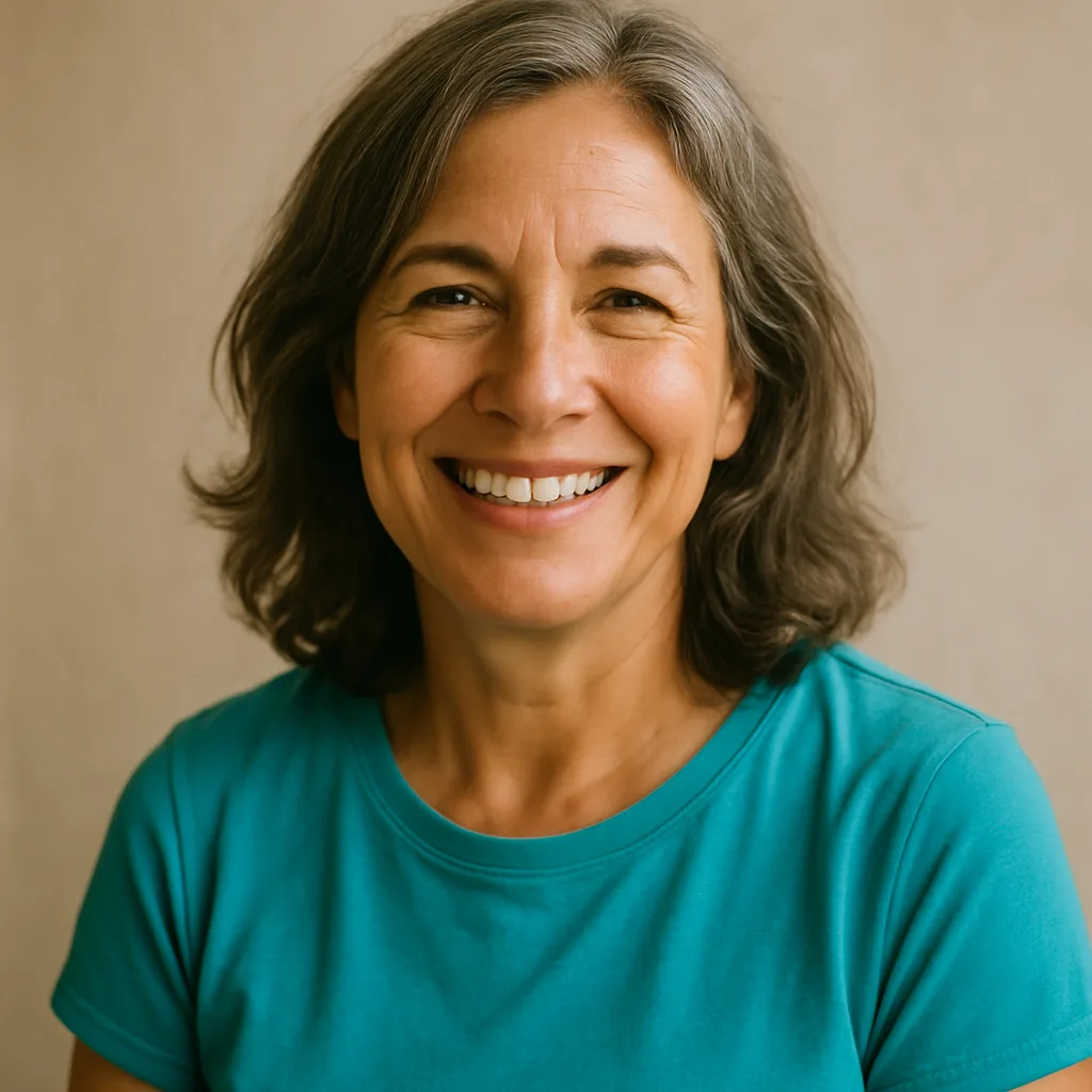 Smiling woman in her 50s — member of The Southampton Dating Site